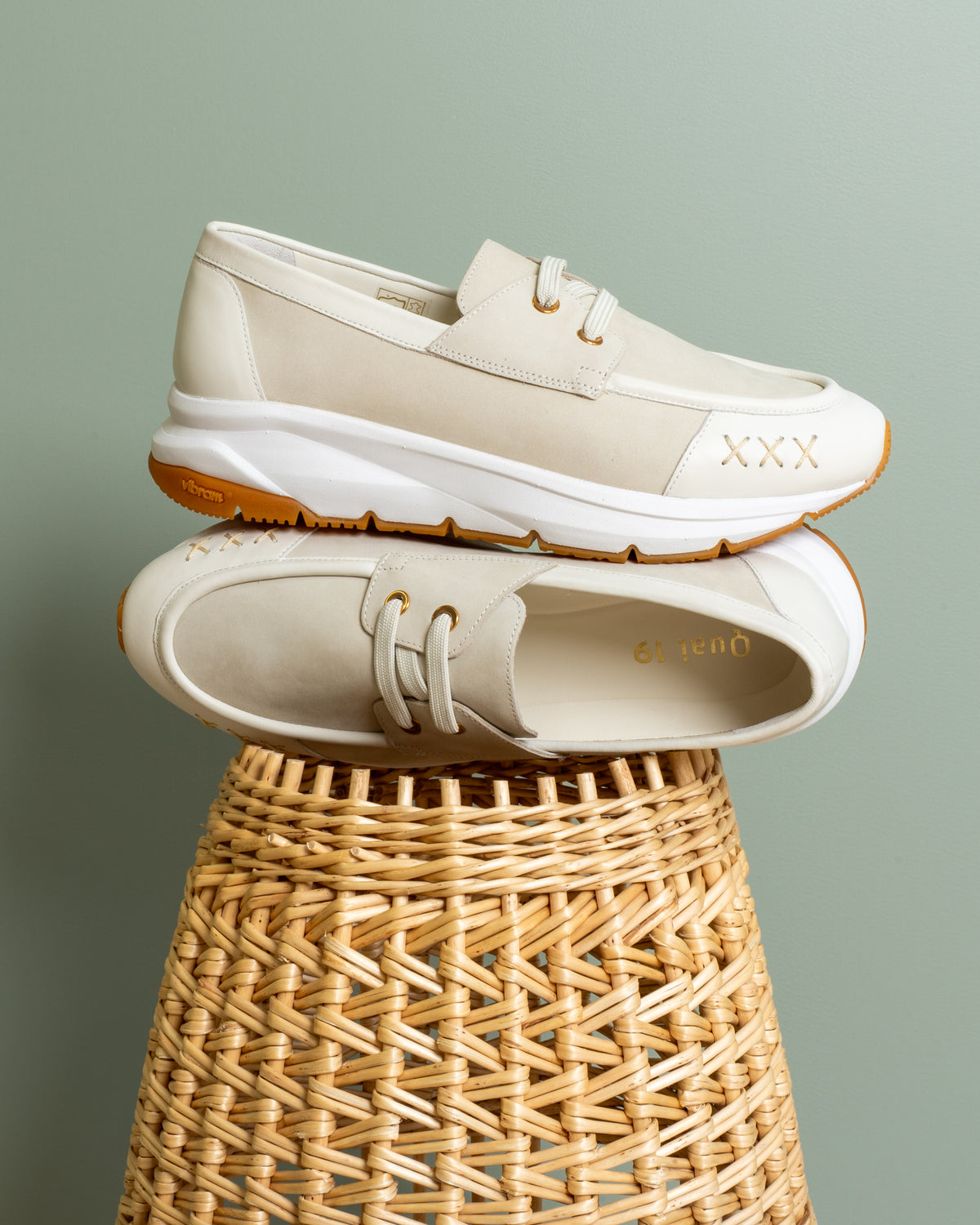 Mocassin 3019 Crème