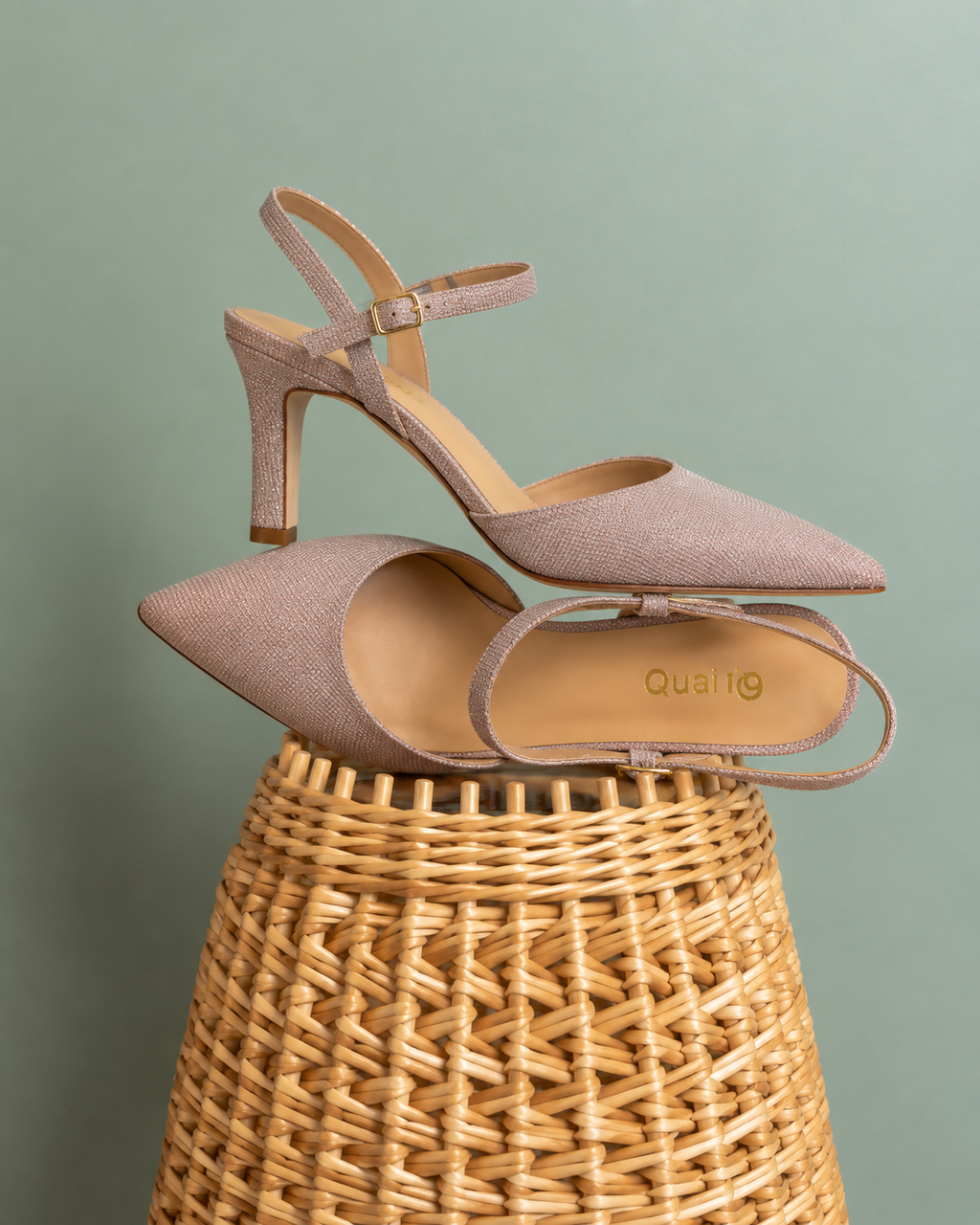 Escarpin Slingback Lumière Rose